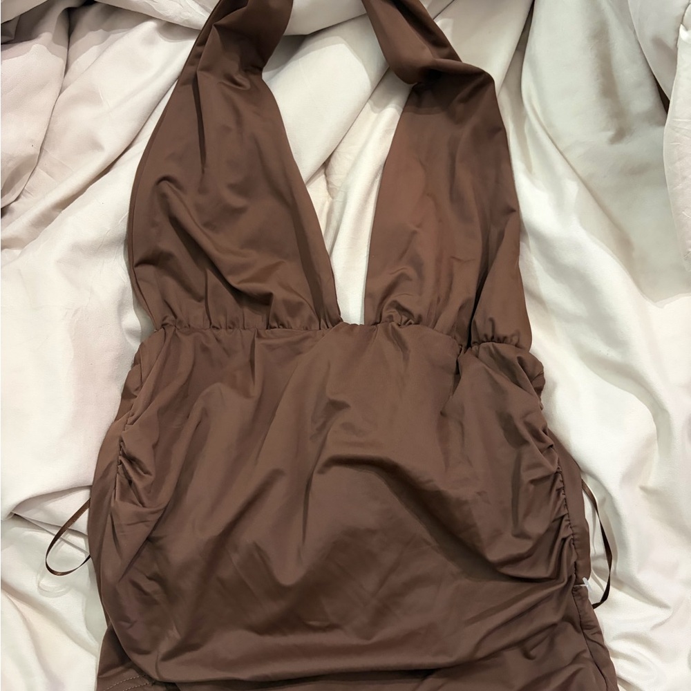 Brown Halter top